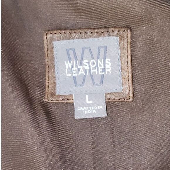 Wilsons Leather Men's Brown Leather Vest Size L - Picture 6 of 8
